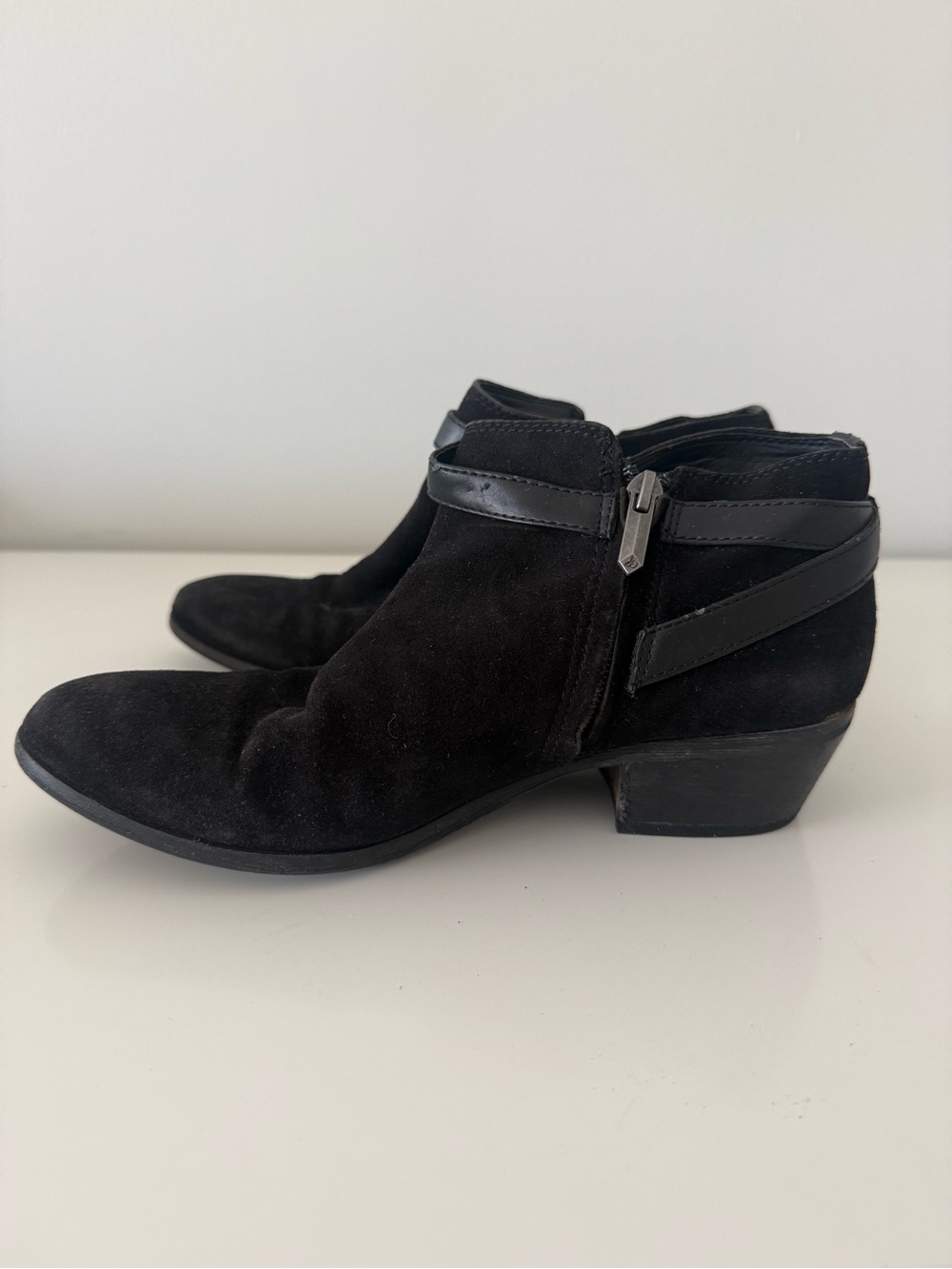 Sam Edelman Black Suede Ankle Booties